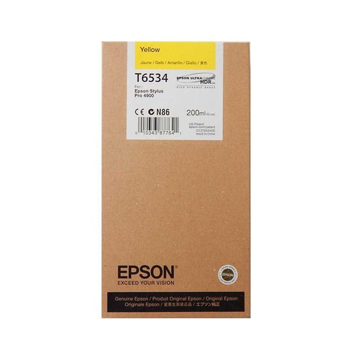 Epson patrone t6534 yellow - t6534,