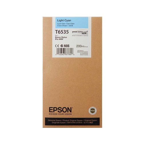 Epson patrone t6535 light - t6535, cyan