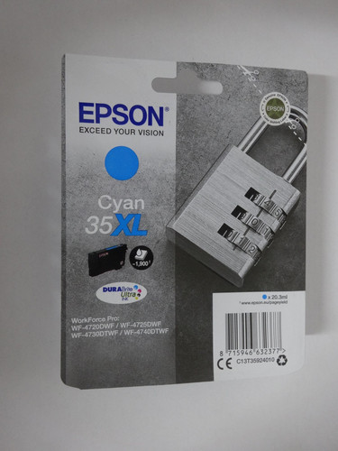 Original epson 35xl cyan - cyan, für